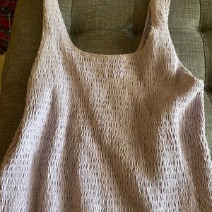Hollister purple tank, tight fitting. size medium.